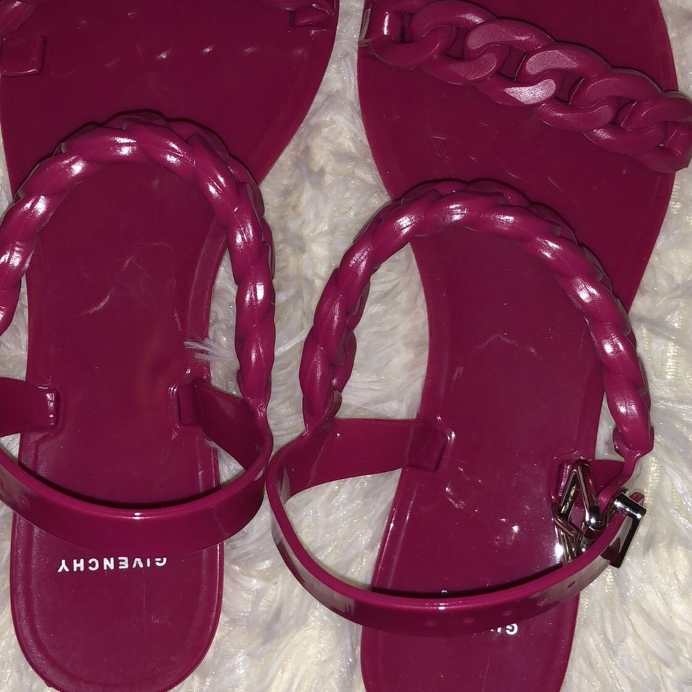 Givenchy jelly chain link flat sandals
